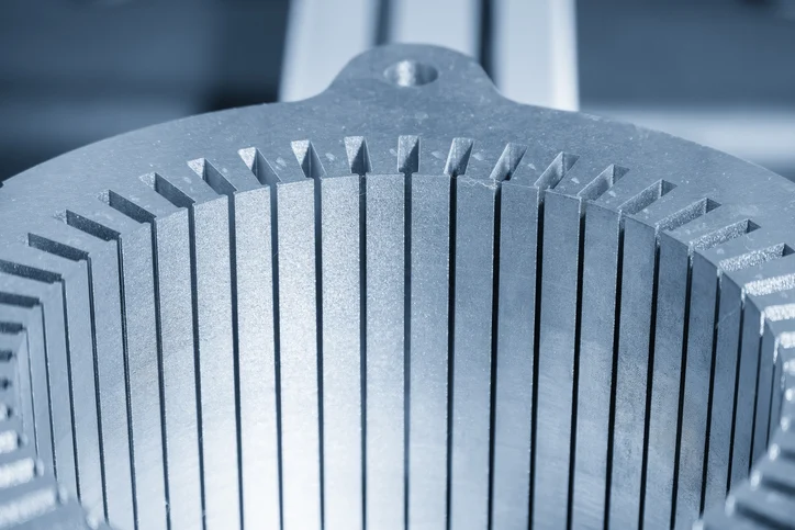 Self-bonding backlack high performance motor laminations